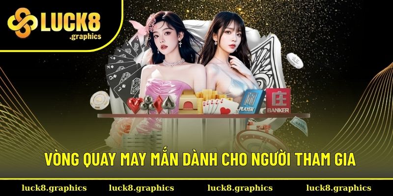 Vòng quay may mắn dành cho người tham gia trải nghiệm